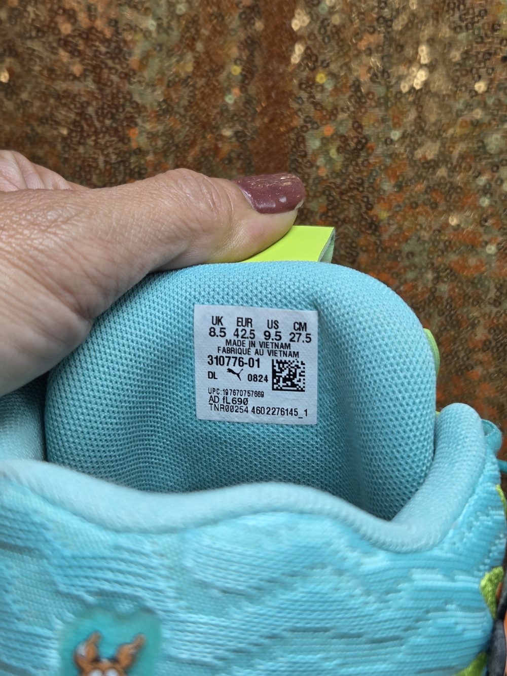 Puma Scooby-Doo Collector Box - Turquoise & Lime Accents - Picture 9 of 11